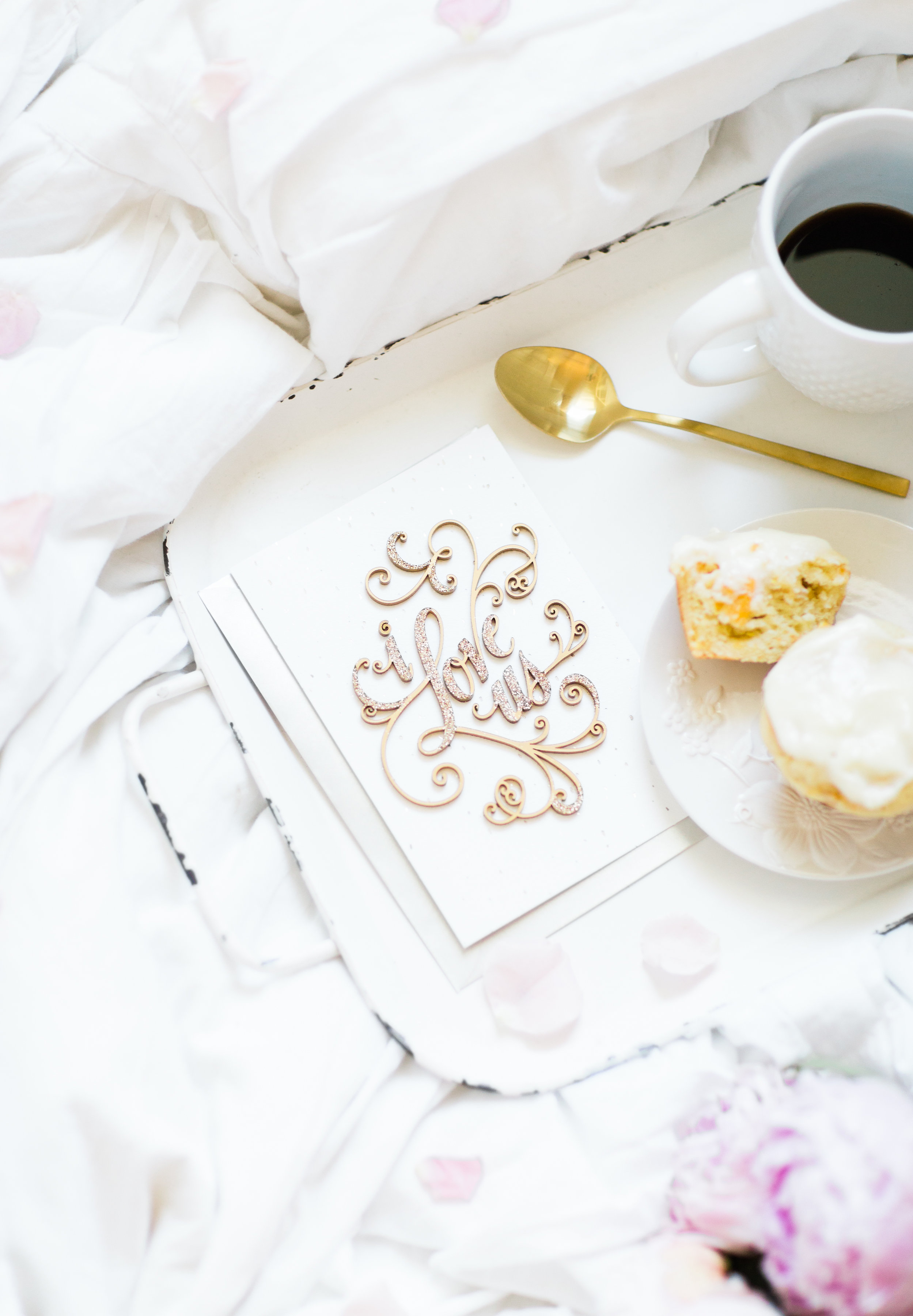 Celebrating love in simple and sweet ways with the perfect card and breakfast in bed. #HallmarkAtWalgreens #ad | glitterinc.com | @glitterinc