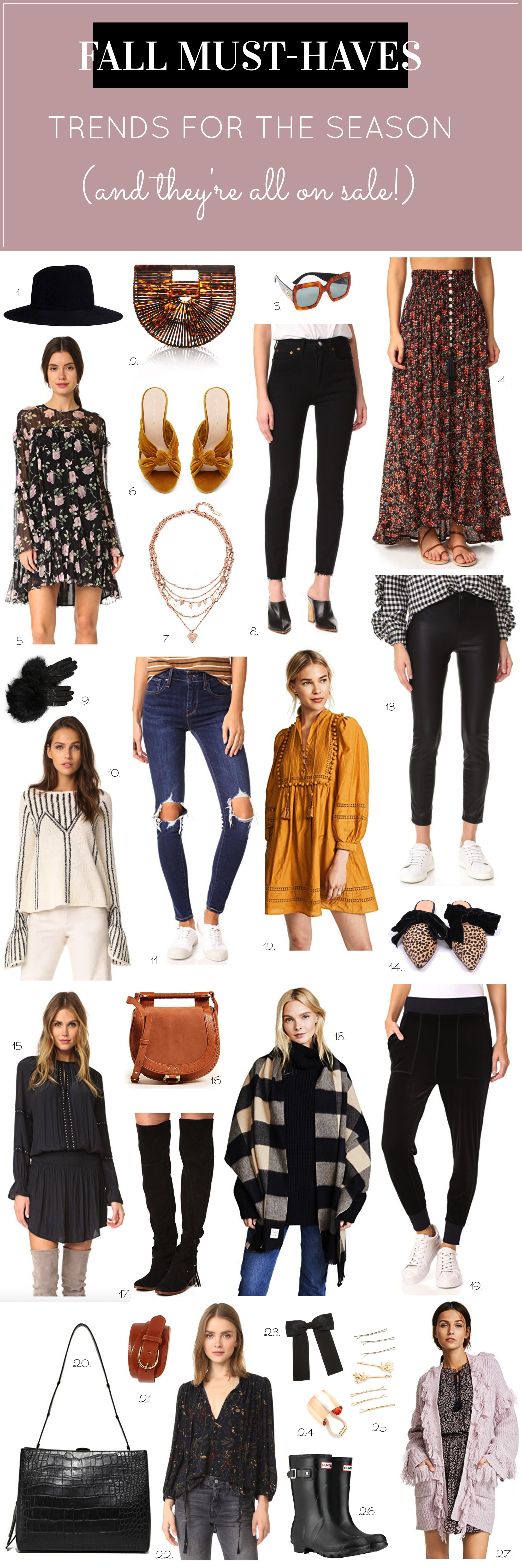 Fashion blogger Lexi of Glitter, Inc. shares her Fall Edit and just what's topping her wish list. (Psst ... it's ALL on sale!) | glitterinc.com | @glitterinc