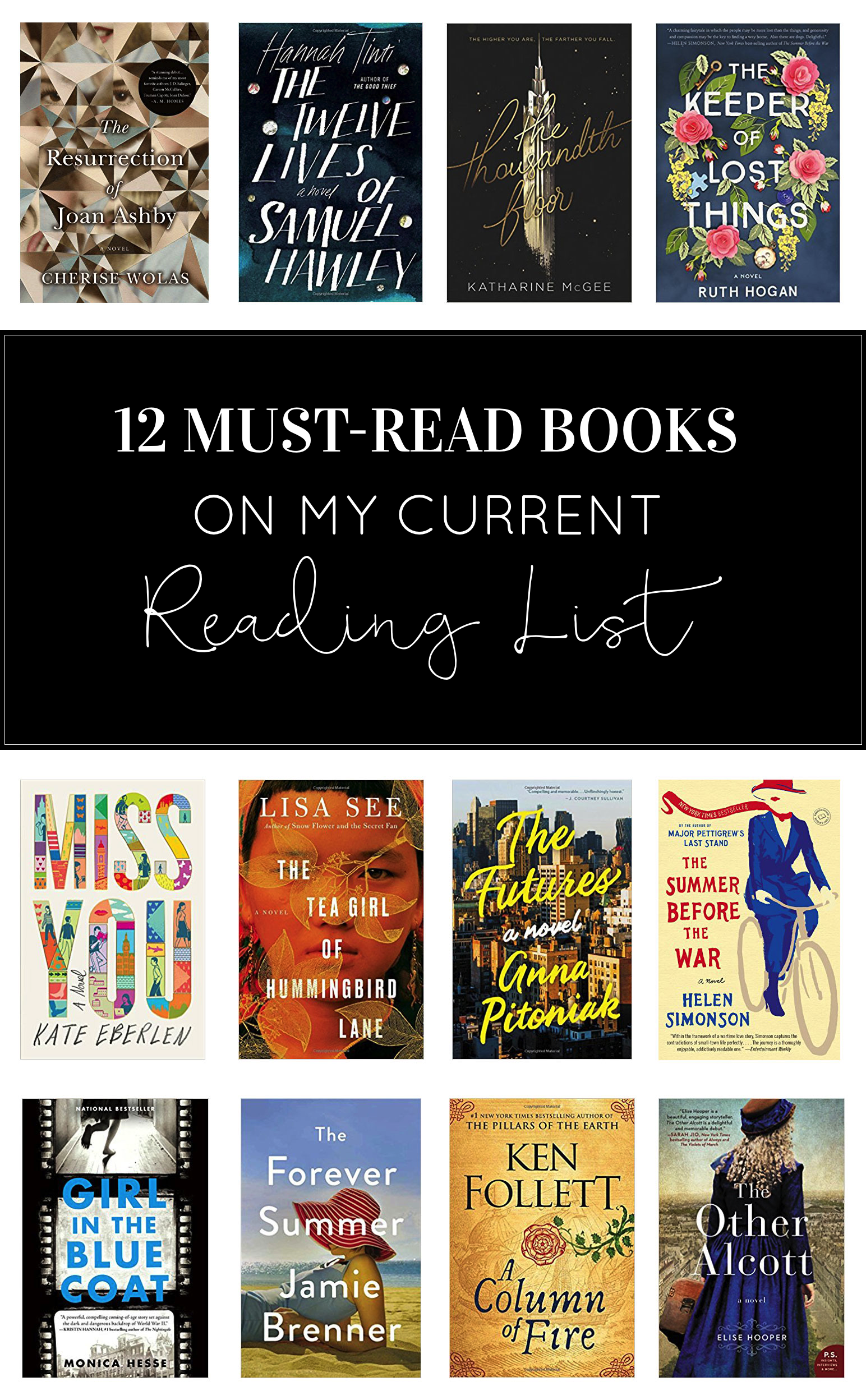 12 must-read books on my fall and winter reading list, because, good news: there are so many incredible-looking novels out this year. | glitterinc.com | @glitterinc - Fall Reading List: 12 Must-Read Books by North Carolina lifestyle blogger Glitter, Inc.