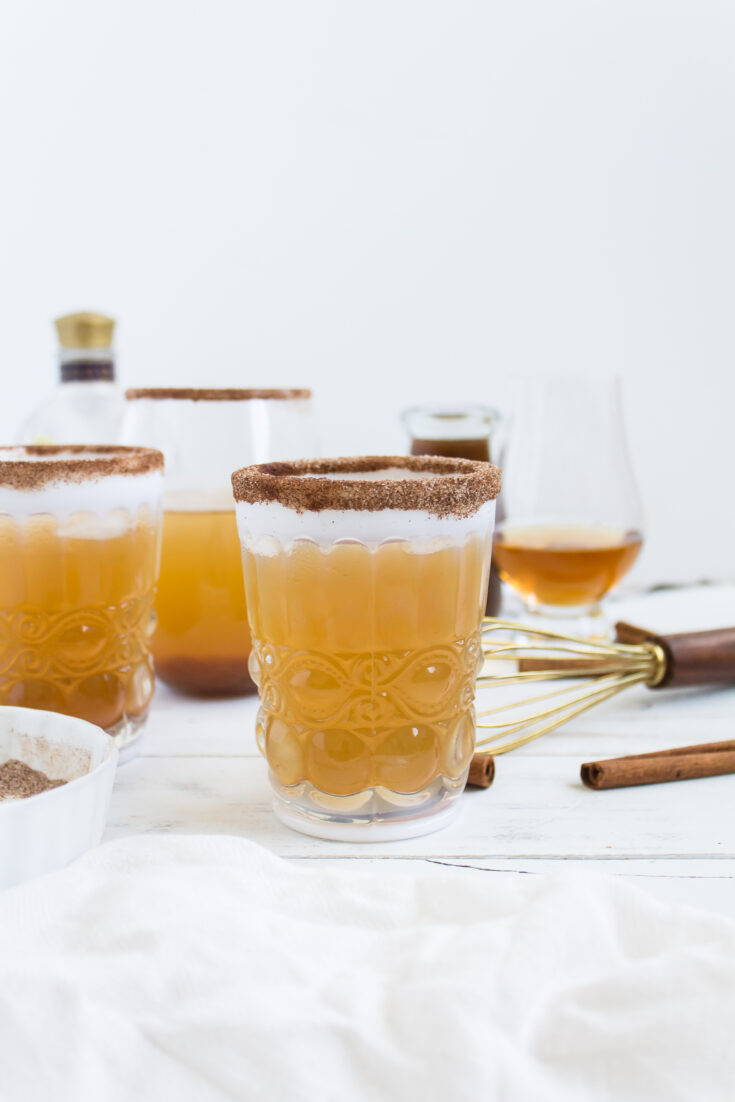 Pumpkin Ginger Bourbon Punch Cocktail