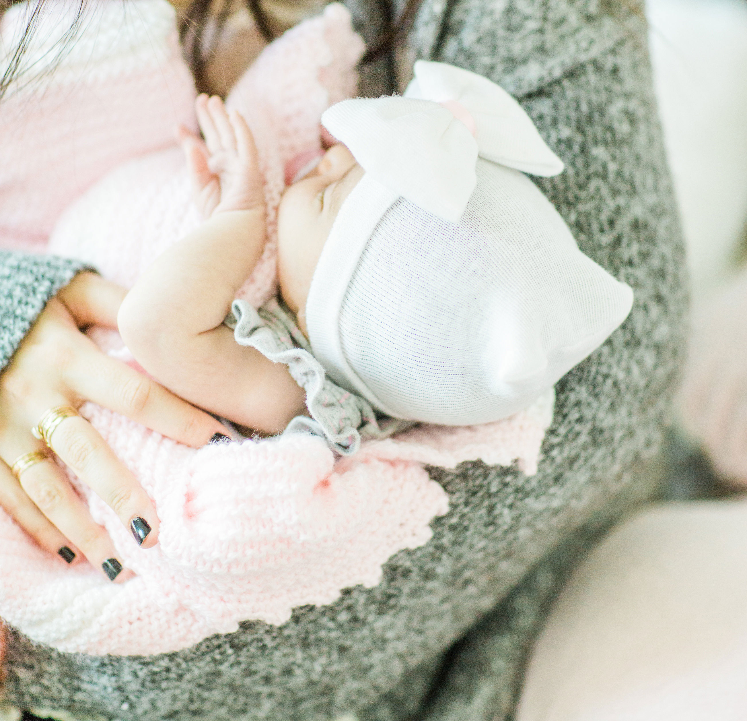 Mom blogger Lexi of Glitter, Inc. shares a sweet letter to her second baby girl, Emmeline, at eight weeks old; newborn updates and all. | glitterinc.com | @glitterinc