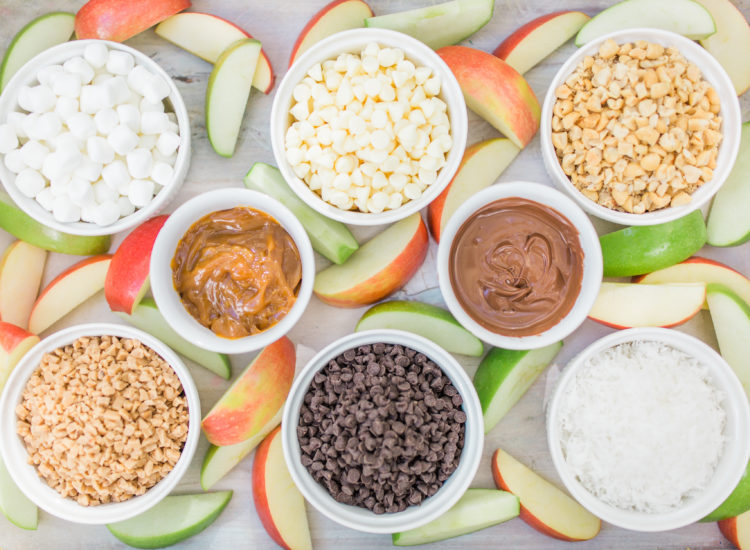 How to Make a DIY Caramel Apple Bar by North Carolina foodie blogger Glitter, Inc.