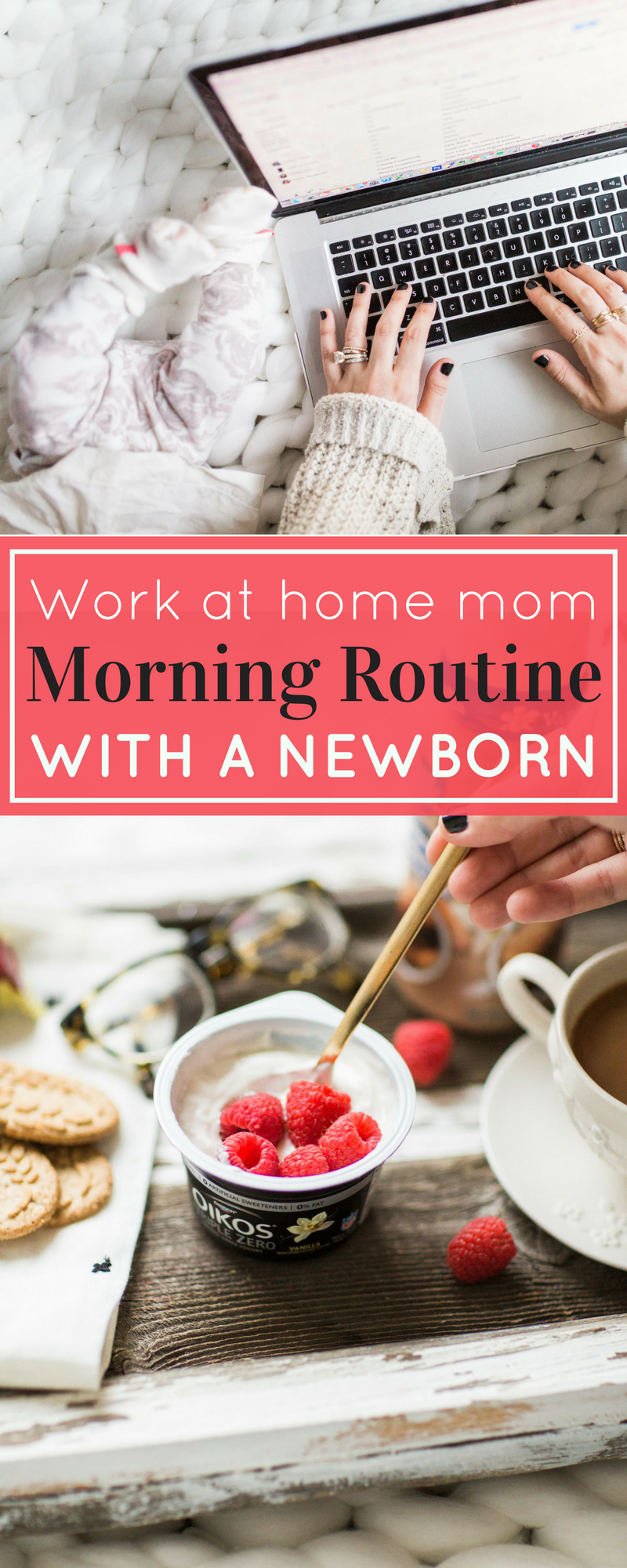 Now that we're adjusting to life with a newborn (and toddler), I'm slowly easing my way back into a work-from-home routine. Here's how I juggle my days with two kids under three. | glitterinc.com | @glitterinc 