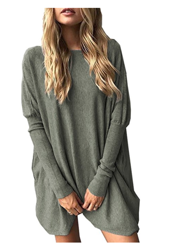 Batwing Pullover Soft Tunic on Amazon