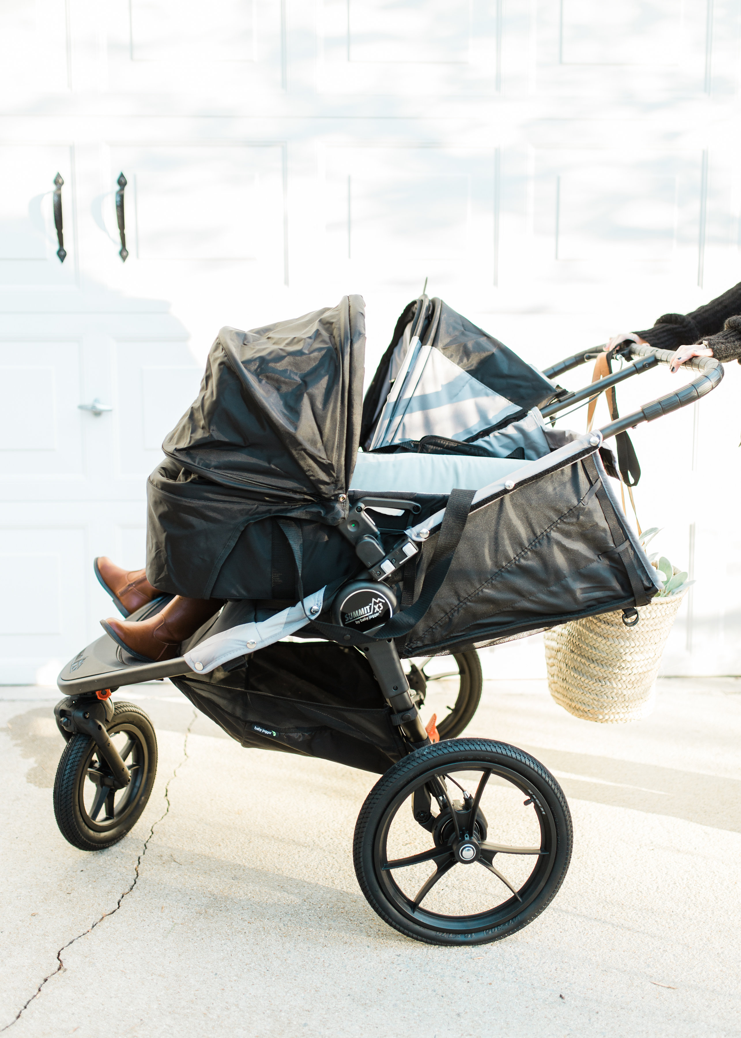 double jogging stroller with car seat