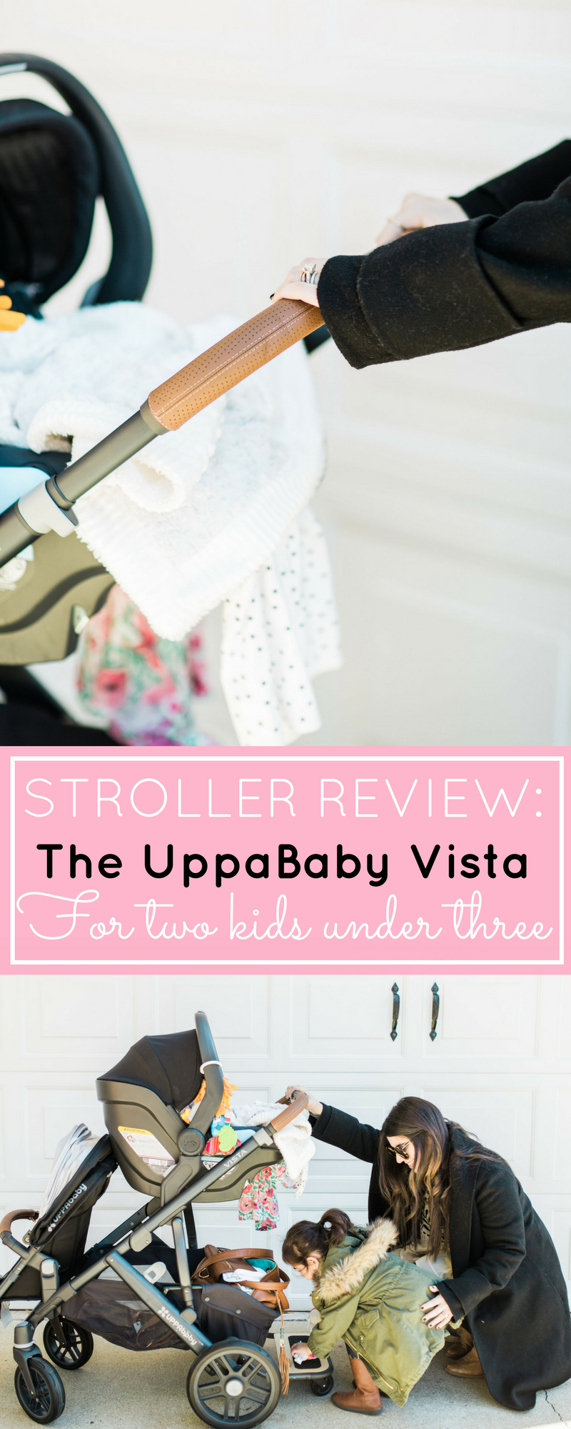 It's finally here! Our review of the UPPAbaby VISTA (and how we use the stroller for two kids under three); plus details about using the RumbleSeat, MESA Car Seat, and PiggyBack Ride-Along Board. Click through for the details. | glitterinc.com | @glitterinc - The Dream Stroller That Grows With Your Family: UPPAbaby VISTA by popular North Carolina mom blogger Glitter, Inc.