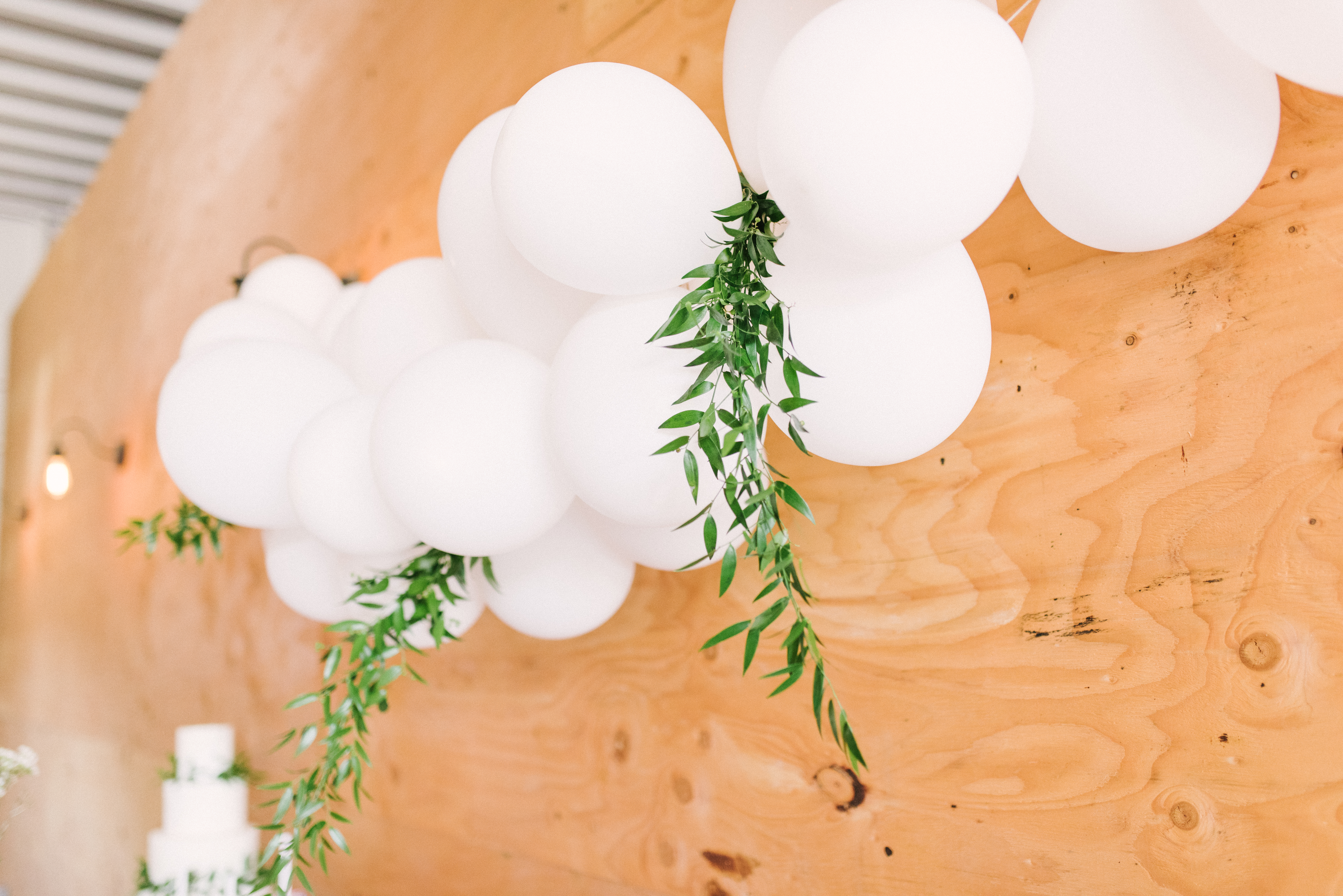 Lovely modern minimalist blush baby shower, set in the coolest industrial farmhouse barn. | glitterinc.com | Hovering Heart Photography | @glitterinc