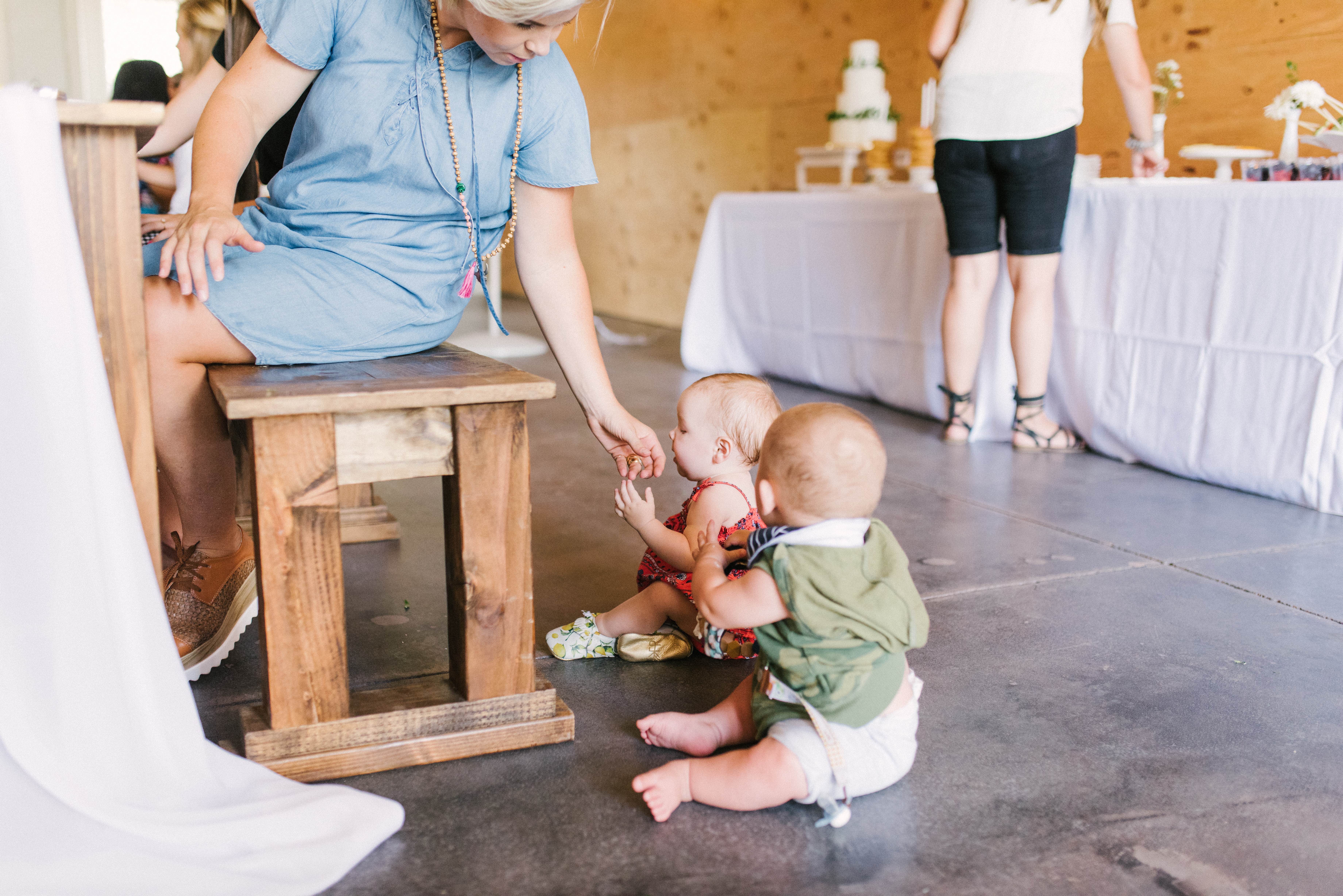 Lovely modern minimalist blush baby shower, set in the coolest industrial farmhouse barn. | glitterinc.com | Hovering Heart Photography | @glitterinc