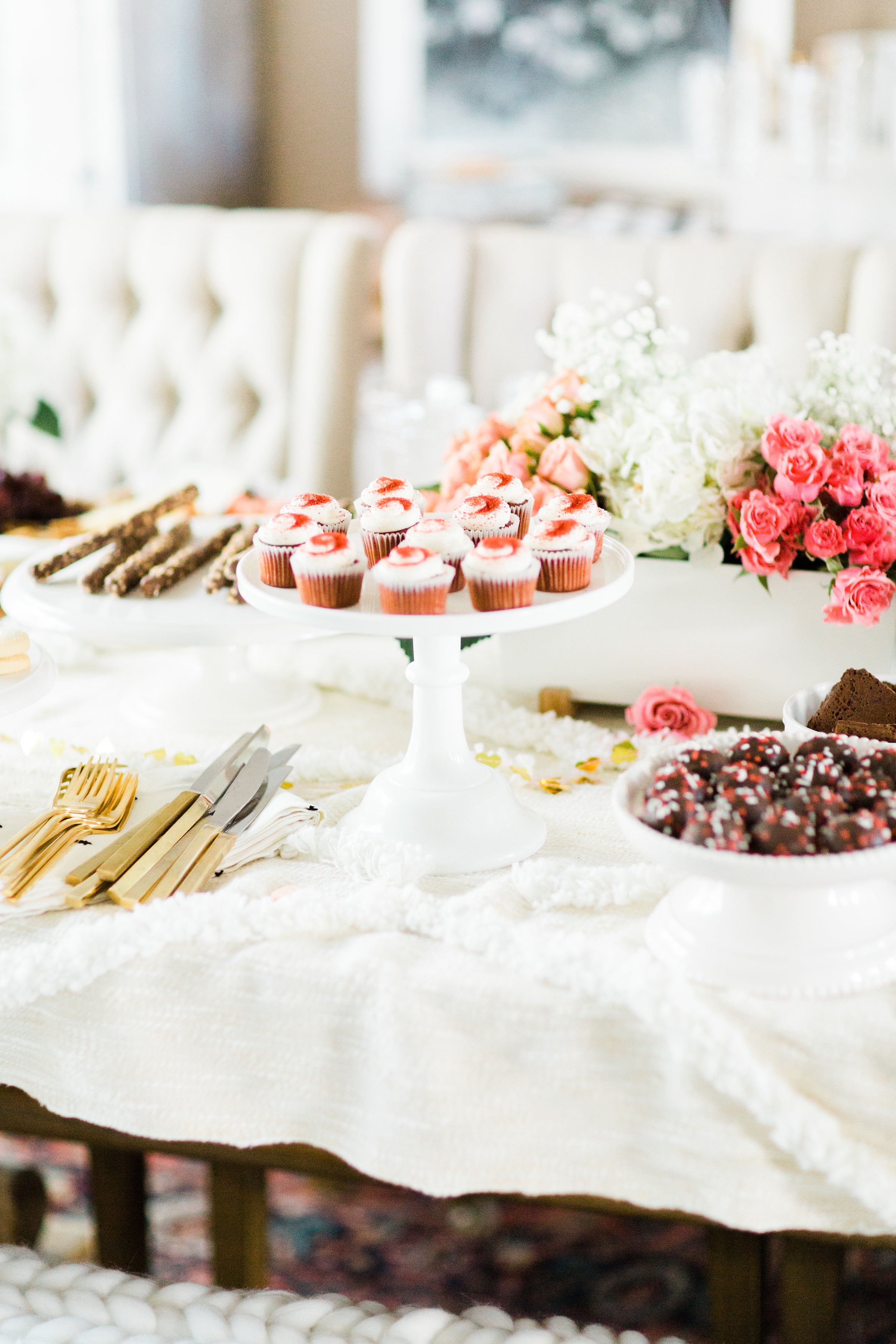 This year, celebrate Galentine's Day (and girl power) with wine and bubbly, cheese, and a whole lot of dessert. Here's how to throw one great party! | glitterinc.com | @glitterinc - Galentine's Day Wine and Cheese Party by North Carolina lifestyle blogger Glitter, Inc.