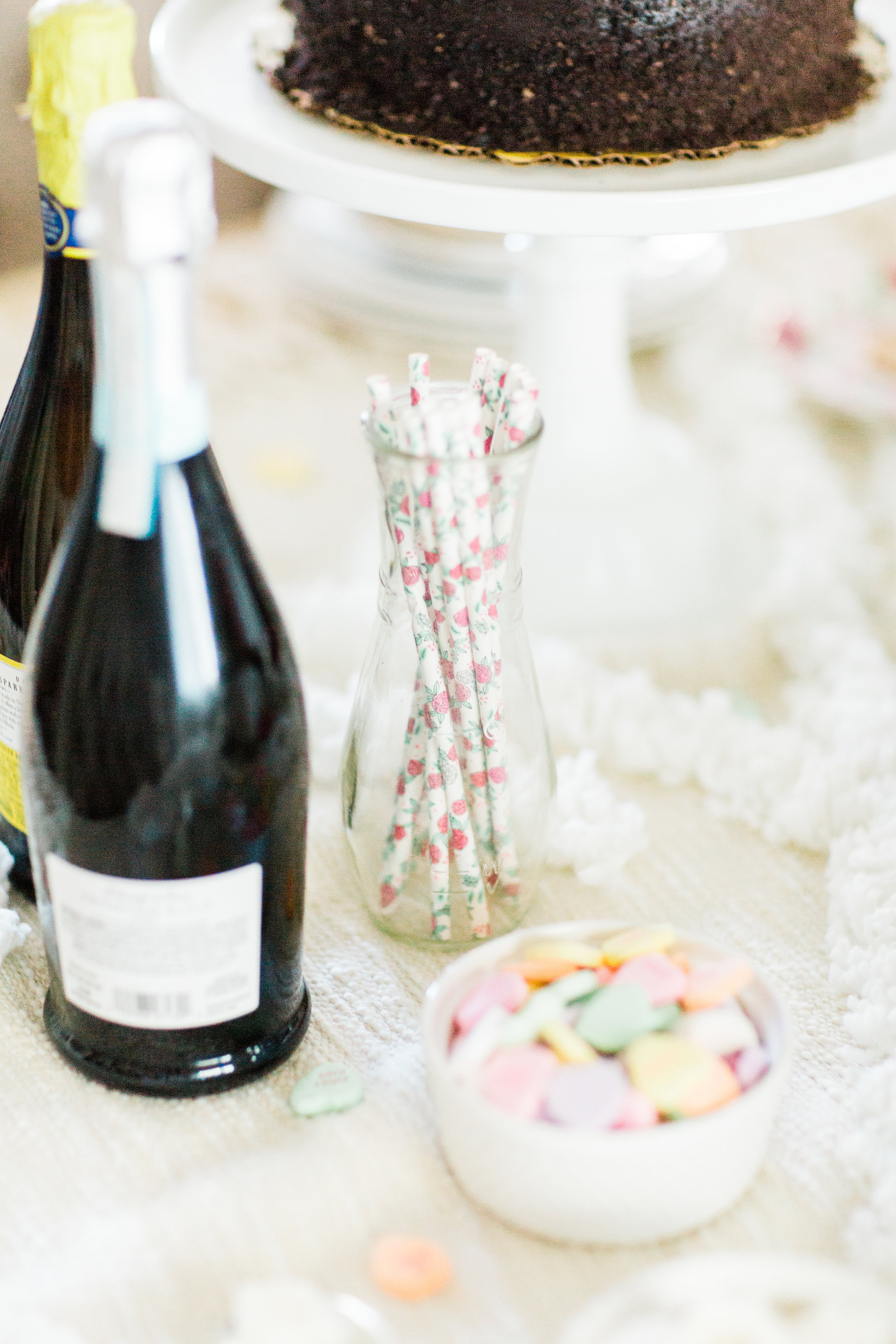 This year, celebrate Galentine's Day (and girl power) with wine and bubbly, cheese, and a whole lot of dessert. Here's how to throw one great party! | glitterinc.com | @glitterinc - Galentine's Day Wine and Cheese Party by North Carolina lifestyle blogger Glitter, Inc.