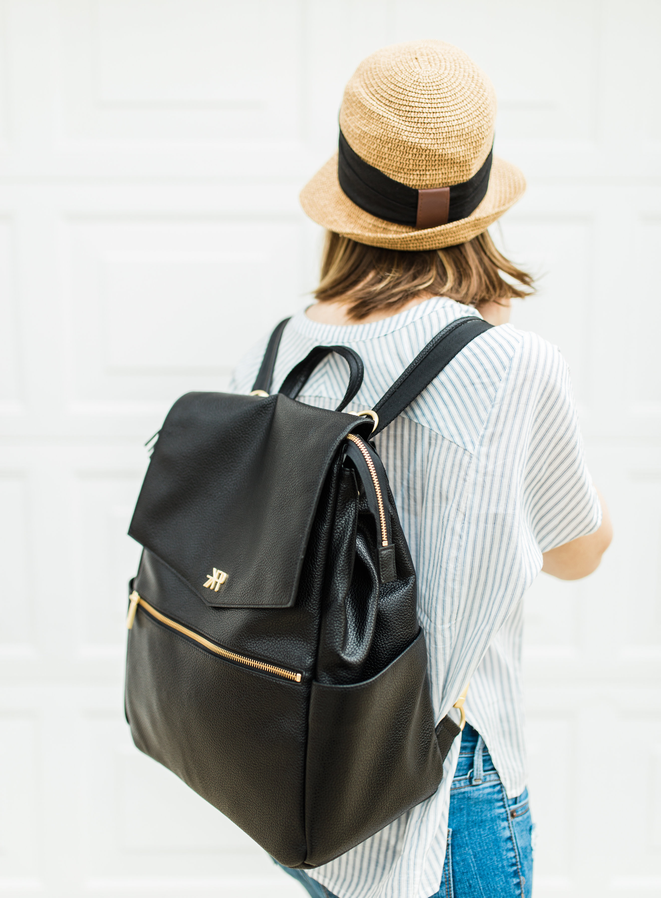 freshly picked diaper bag navy