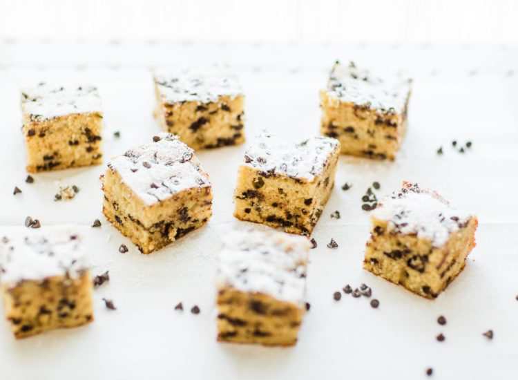 Chocolate Chip Snack Cake by North Carolina foodie blogger Glitter, Inc