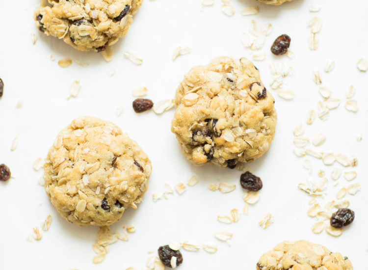 Favorite Oatmeal Raisin Cookies Recipe by popular North Carolina foodie blogger Glitter, Inc.