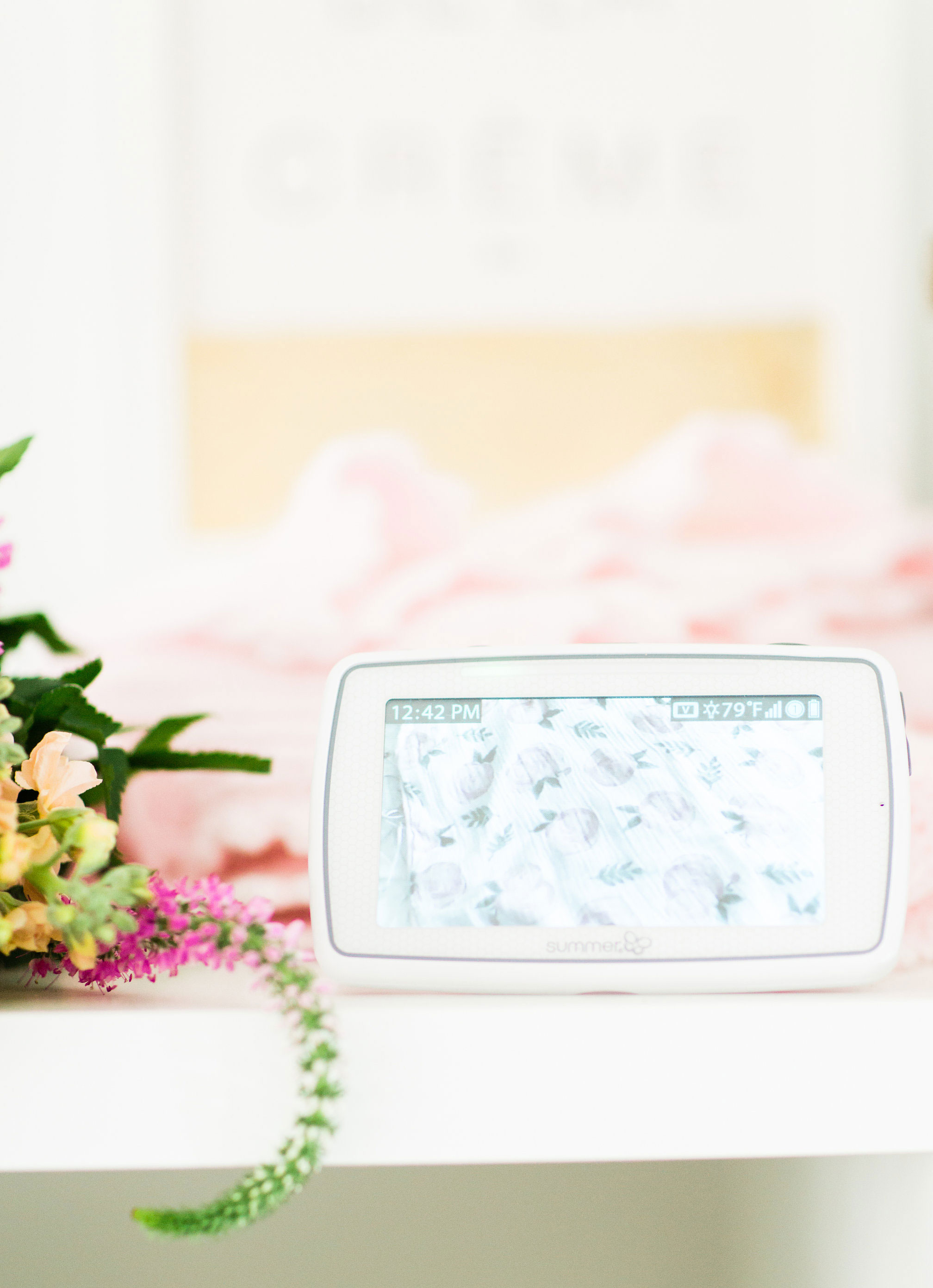 Of the many items that you'll need to add to your baby registry - a.k.a., the must-haves for baby - a great baby monitor is hands-down necessary. We've been so impressed with the Summer Infant Baby Pixel™ 5.0 Inch Touchscreen Color Video Monitor. | glitterinc.com | @glitterinc - The Summer Infant Pixel Touchscreen Monitor review by popular North Caroline lifestyle blogger Glitter, Inc.