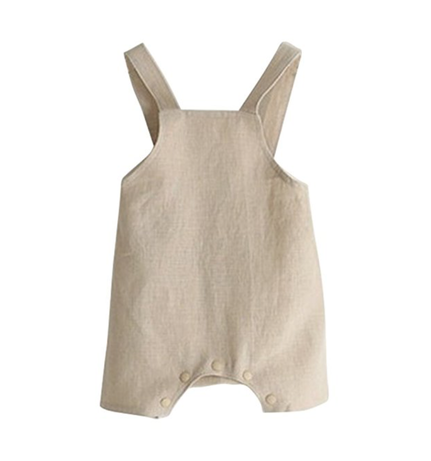 ESHOO Baby Boys Girls Cotton Linen Romper Jumpsuit Pants Overall One Piece