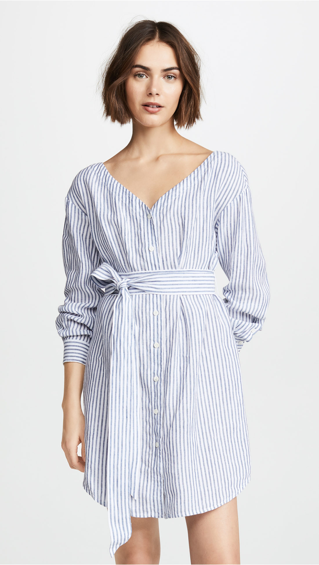 FRAME Belted Poplin Dress  - Shopbop sale recommendations by popular North Carolina fashion blogger Glitter, Inc.