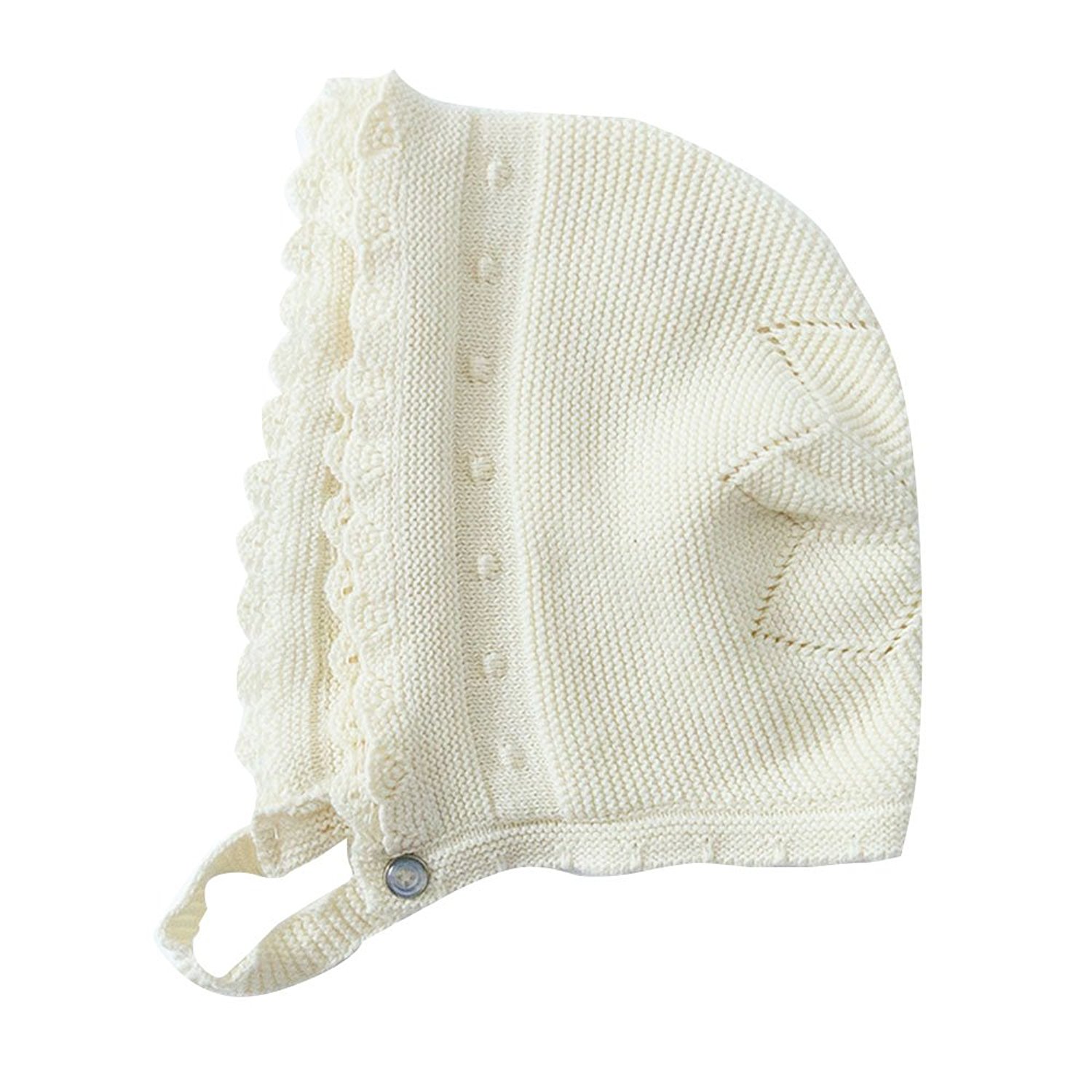 Lace Bonnet Knit Baby Hat