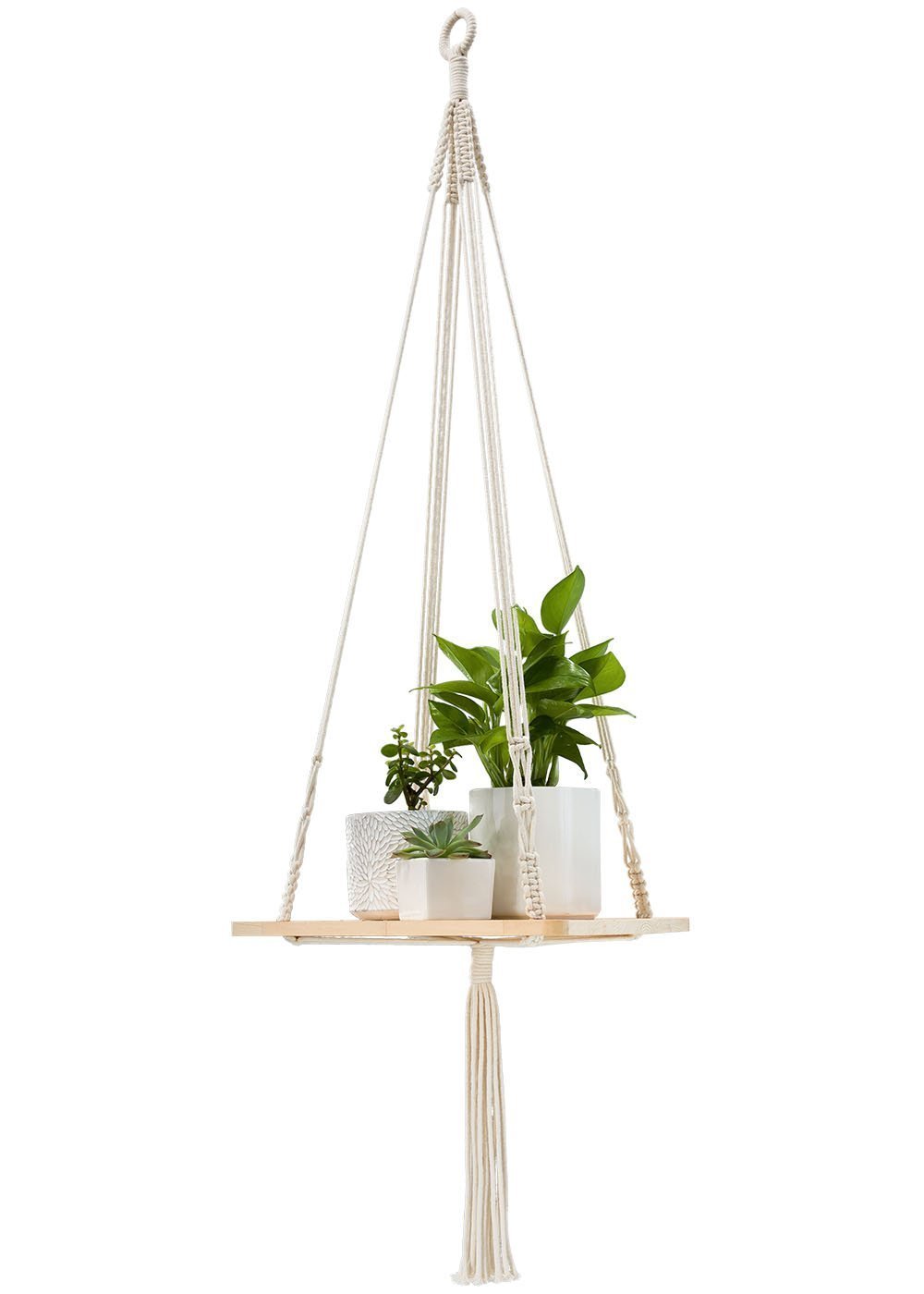 Macrame Shelf Hanging Planter - Weekly Finds featured by North Carolina style blogger, Glitter, Inc.