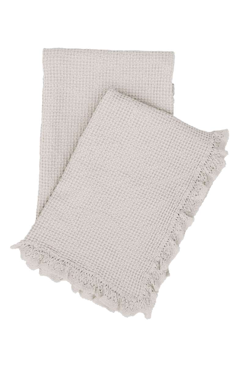 Pine Cone Hill Lace Ruffle Throw  - Weekly Finds featured by North Carolina style blogger, Glitter, Inc.