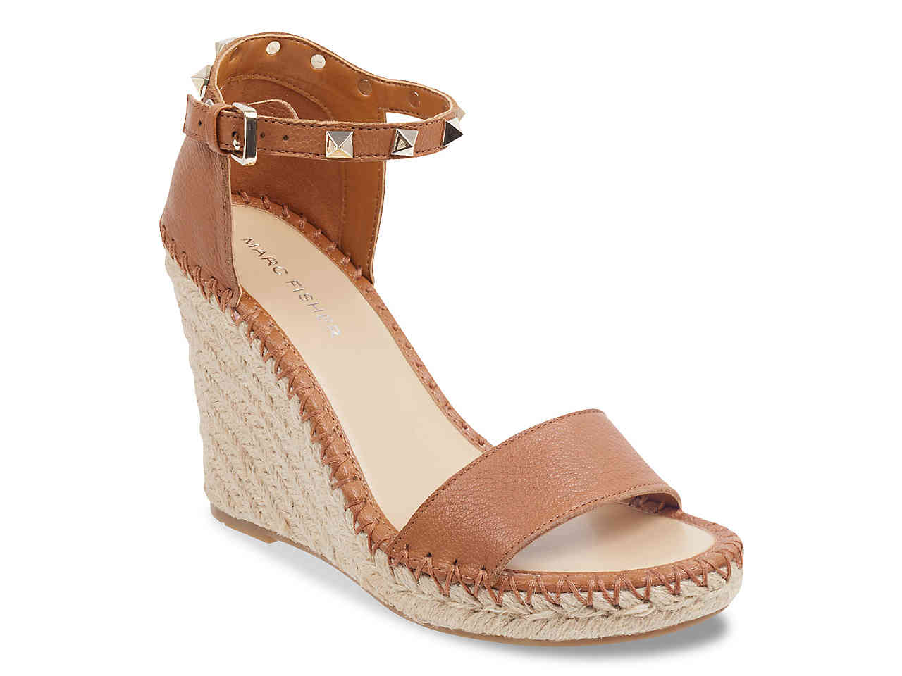 Marc Fisher Kicker Wedge Sandal in Cognac - Weekly Finds featured by North Carolina style blogger, Glitter, Inc.