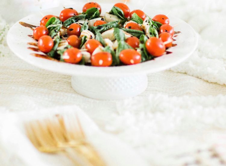 Caprese Skewers With Balsamic Glaze featured by popular North Carolina food blogger, Glitter, Inc.