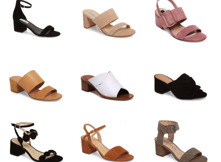 15 of the Season's Cutest Low Block Heels by popular North Carolina fashion blogger Glitter, Inc.