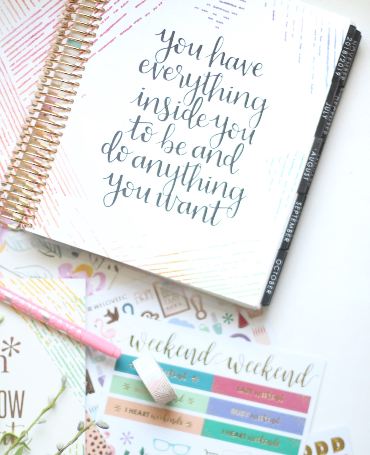 The 2018-2019 Erin Condren LifePlanner featured by popular North Carolina Lifestyle blogger, Glitter, Inc. 