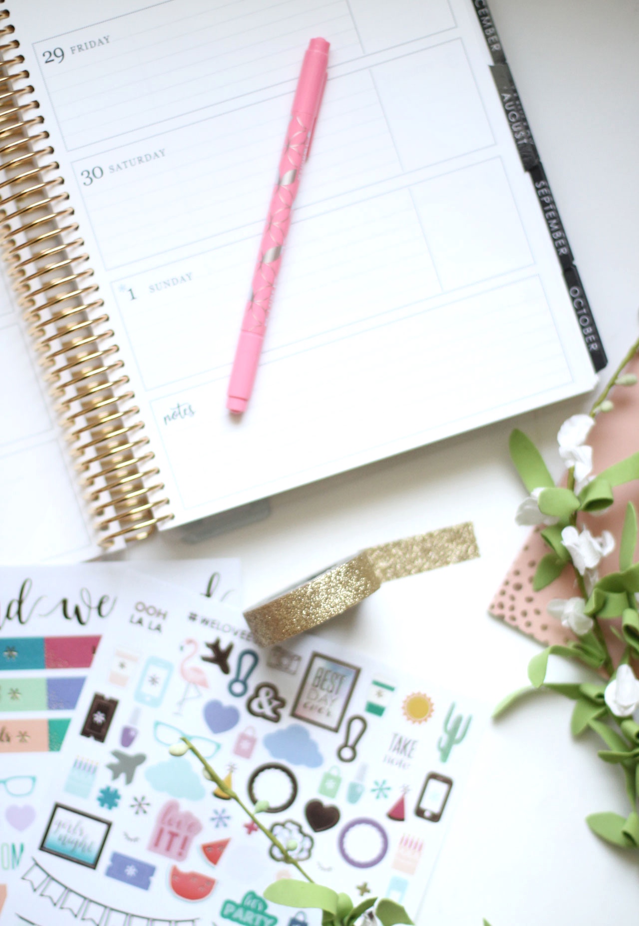 The 2018-2019 Erin Condren LifePlanner featured by popular North Carolina Lifestyle blogger, Glitter, Inc. 