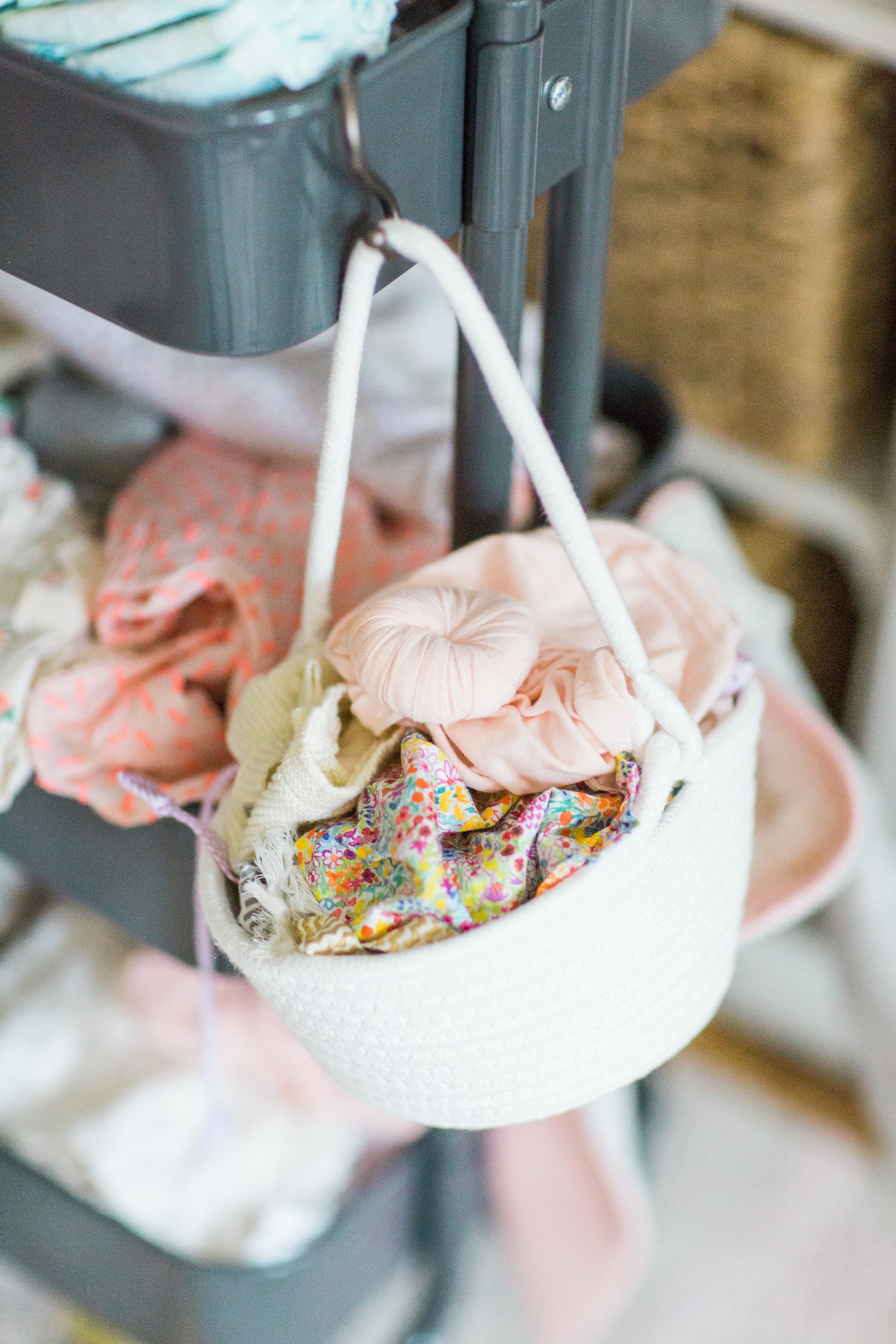 Making life easier with a new baby is the name of the game. Mom blogger Lexi of Glitter, Inc. shares a DIY new baby changing station using everyone's favorite Ikea RÅSKOG Cart. #diy #ikeahack #ikeacart #ikearaskogcart #babychangingstation #babychangingcart #changingstation #changingcart #diaperorganization #baby #newbaby | Click through for the details. | glitterinc.com | @glitterinc