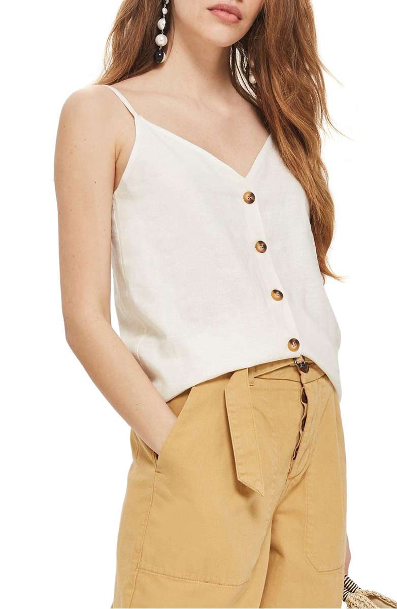 Topshop Button Through Camisole Top