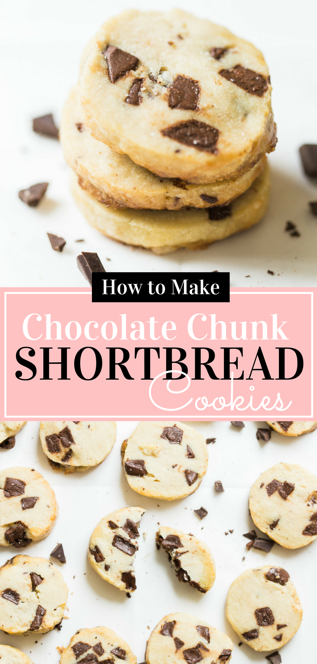 Looking for a crazy amazing cookie #recipe? You HAVE to make the super famous salted butter chocolate chunk shortbread cookies from Alyson Roman that are blowing up Instagram these days ... and I'm showing you how! #shortbreadcookies #chocolatechunkshortbreadcookies #cookies #cookierecipe | glitterinc.com | @glitterinc