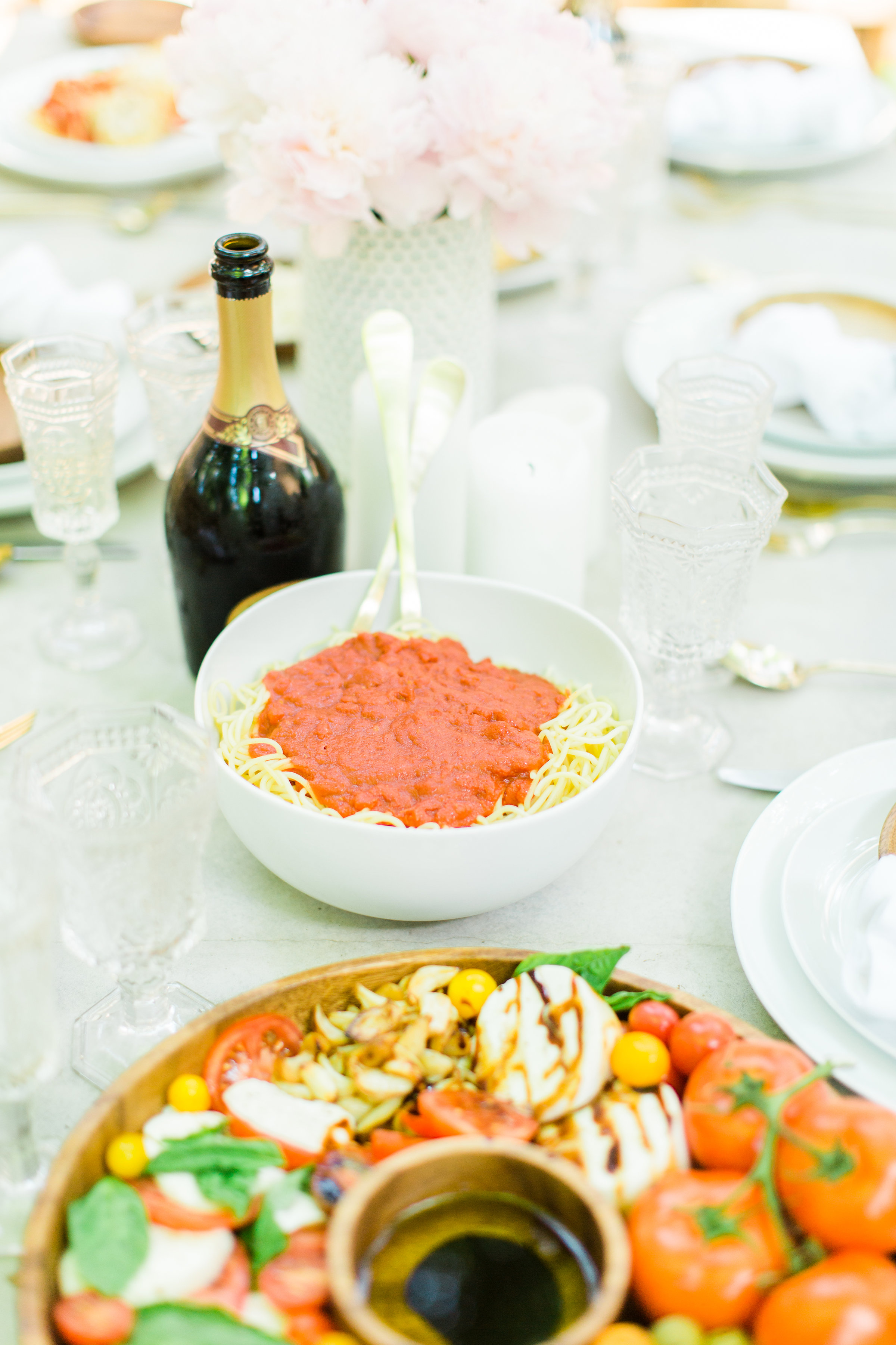 How To Throw A Spaghetti Dinner Party Glitter Inc