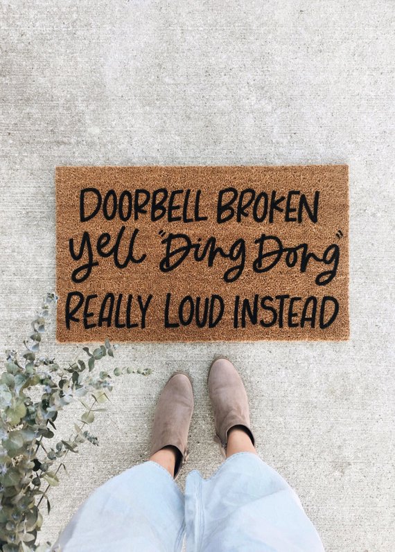 Doorbell Broken Doormat