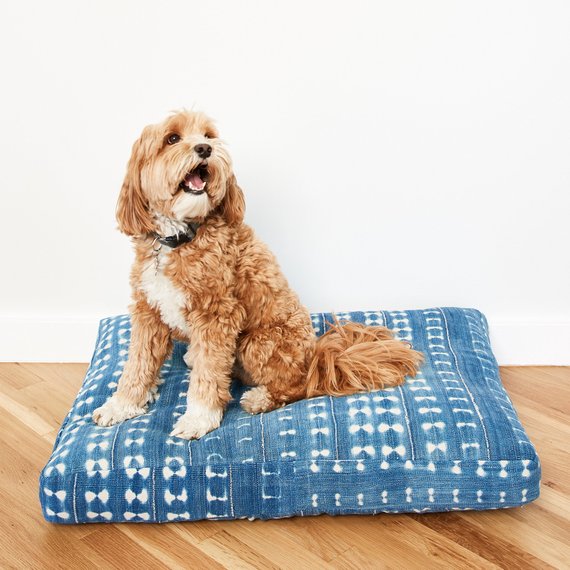 Indigo Shibori Pet Bed - weekly finds