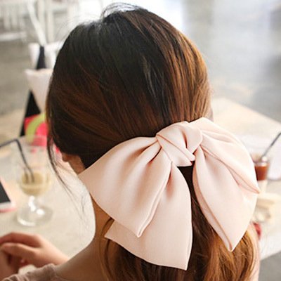 Oversized Light Pink Chiffon Bow (Snag it on Amazon!)