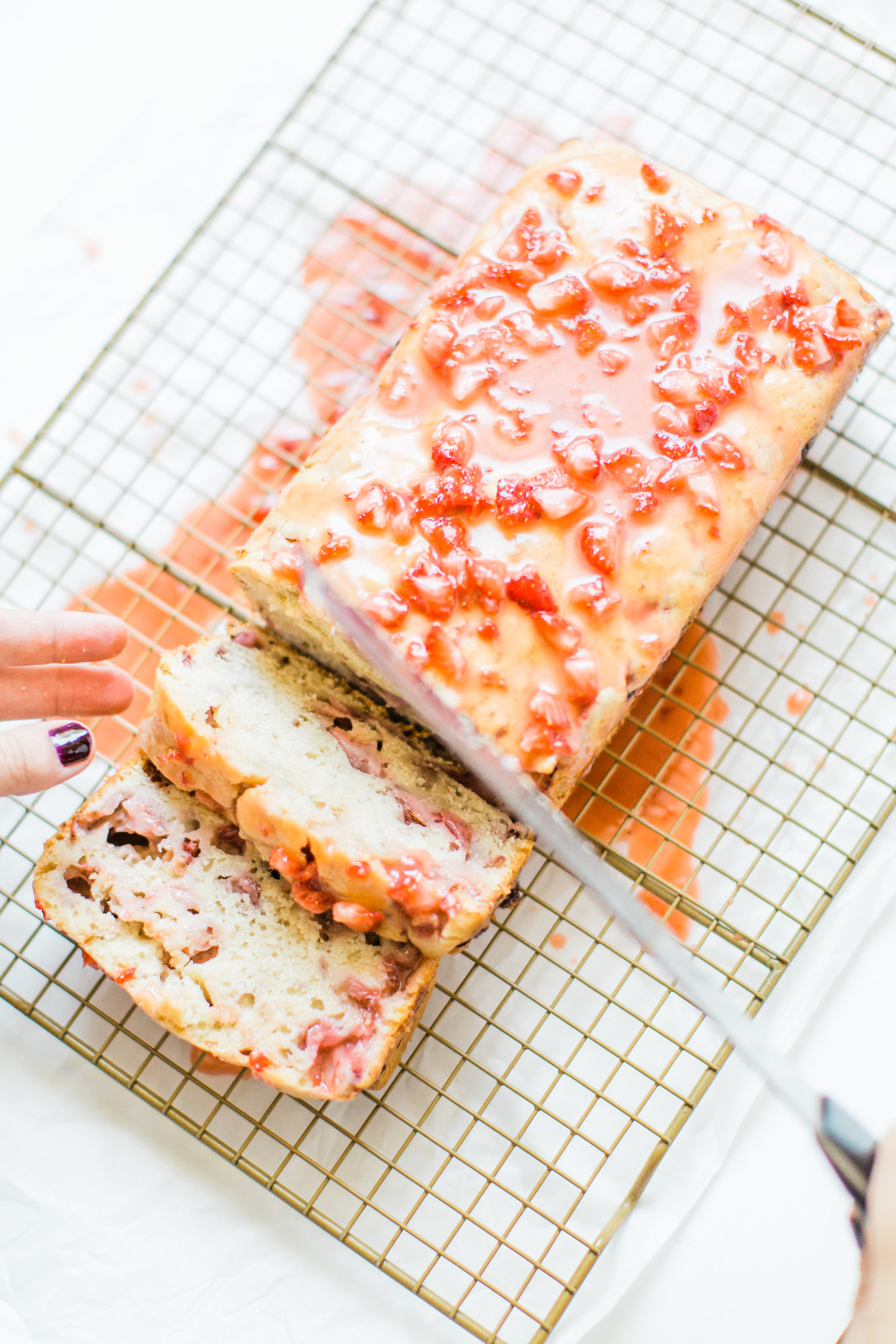 Strawberry Bread Recipe. | glitterinc.com | @glitterinc