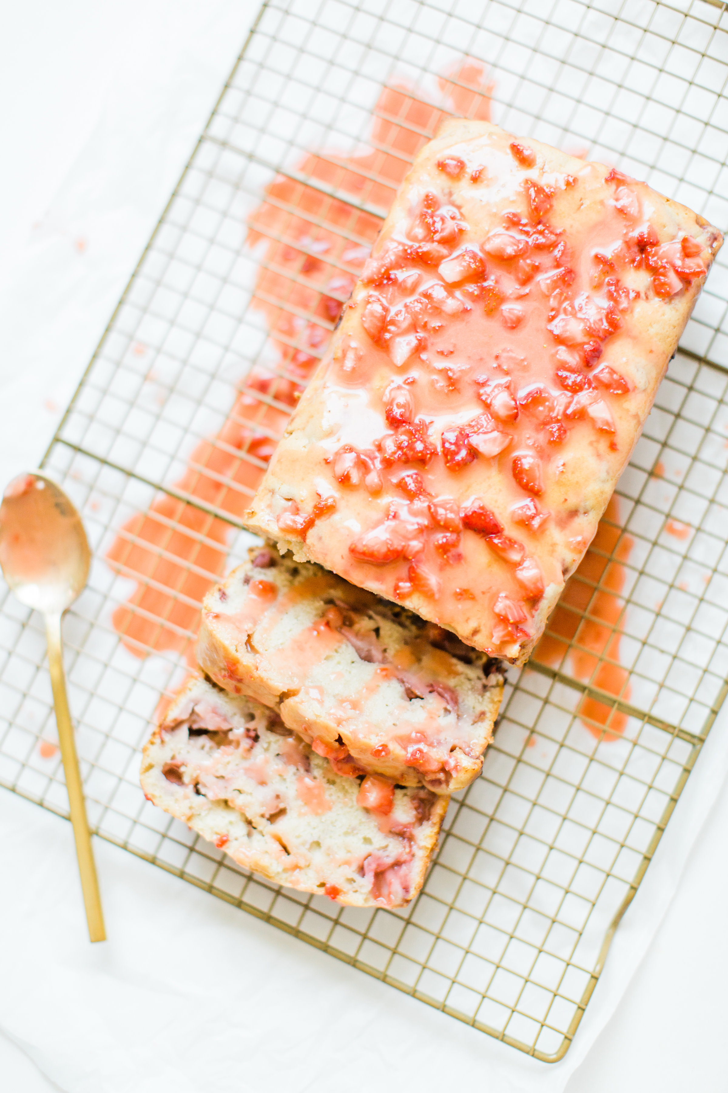 Strawberry Bread Recipe. | glitterinc.com | @glitterinc