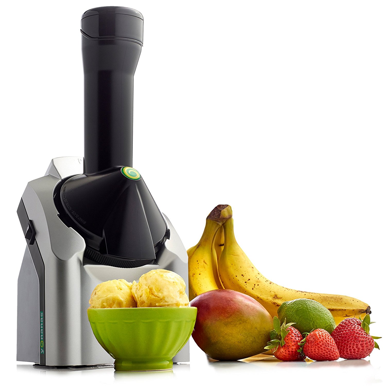 Yonanas 902 Classic Original Healthy Dessert Fruit Soft Serve Maker Creates Fast Easy Delicious Dairy Free Vegan Alternatives to Ice Cream Frozen Yogurt Sorbet Includes Recipe Book 