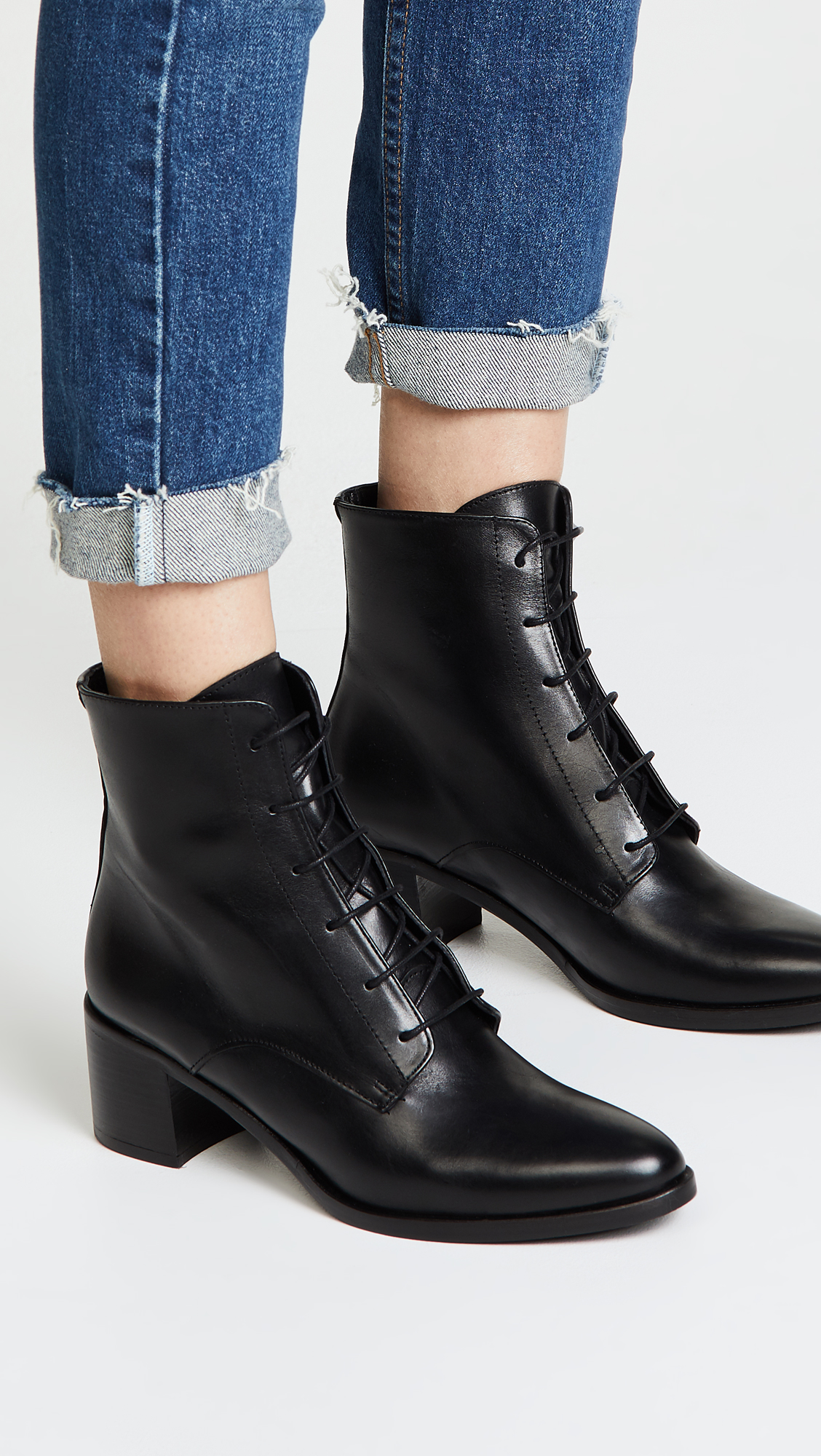Freda Salvador The Ace Lace Up Booties 