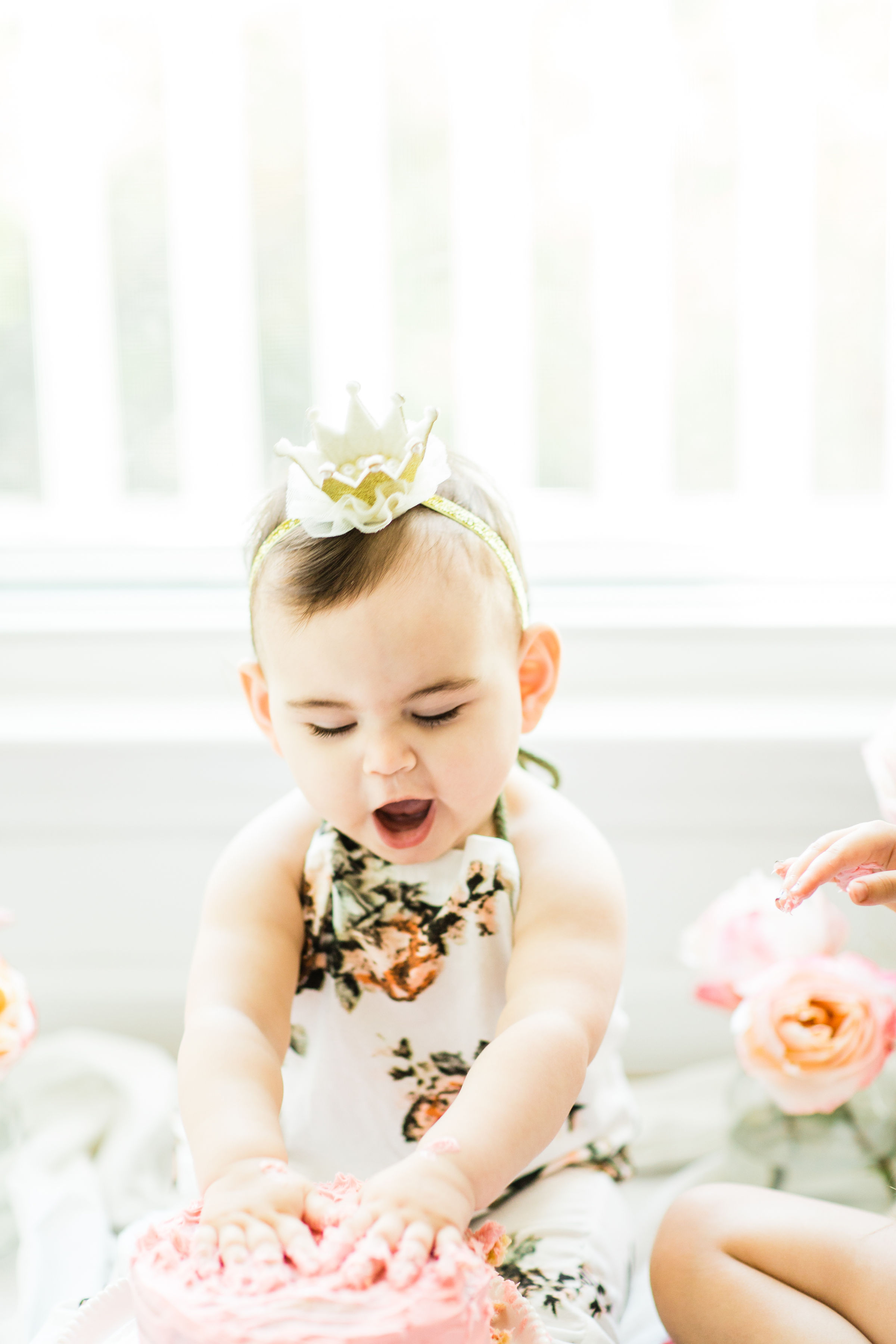 Emmeline's First Birthday Cake Smash + Vanilla Crazy Cake Recipe