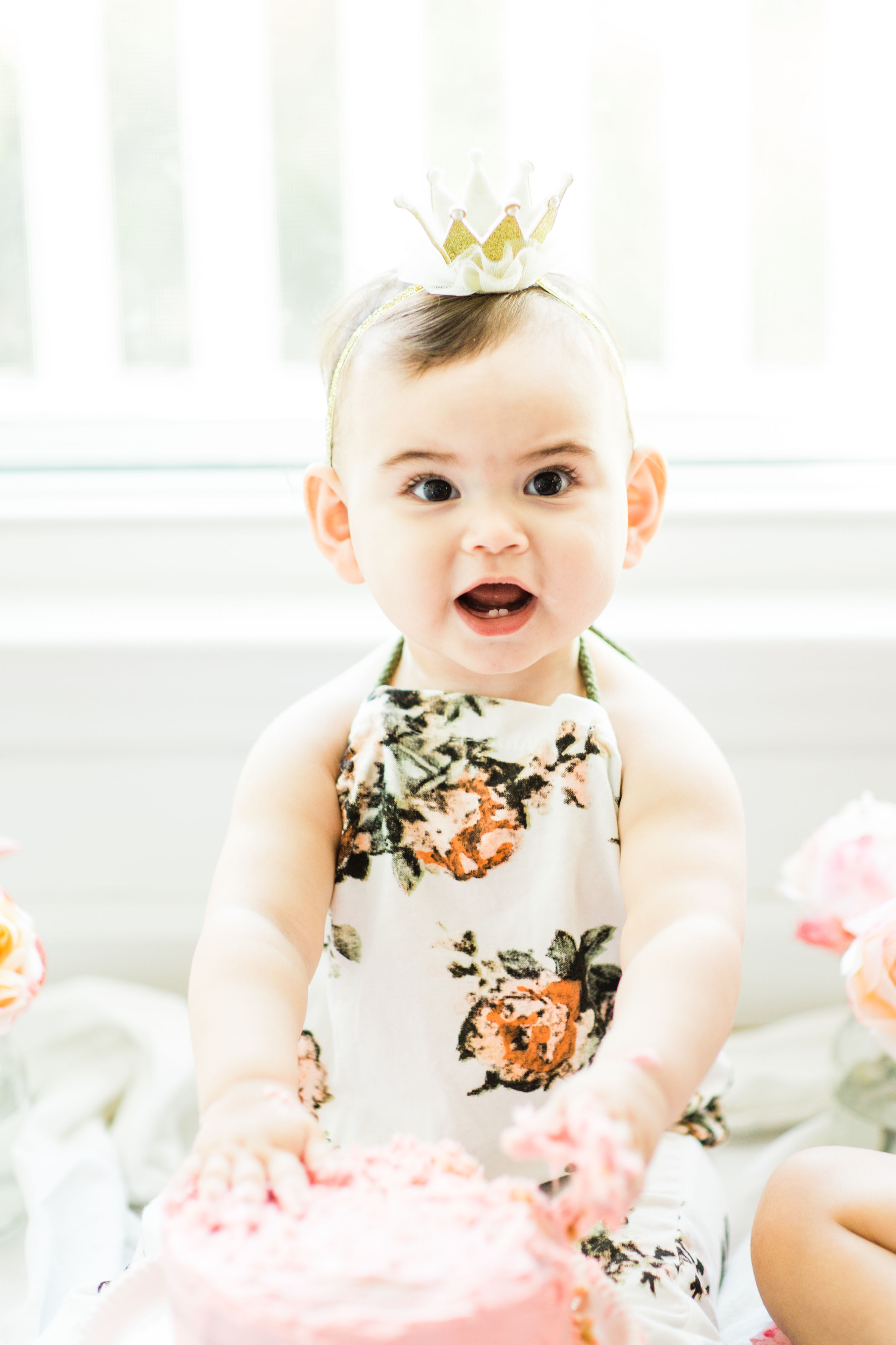 Emmeline's First Birthday Cake Smash + Vanilla Crazy Cake Recipe