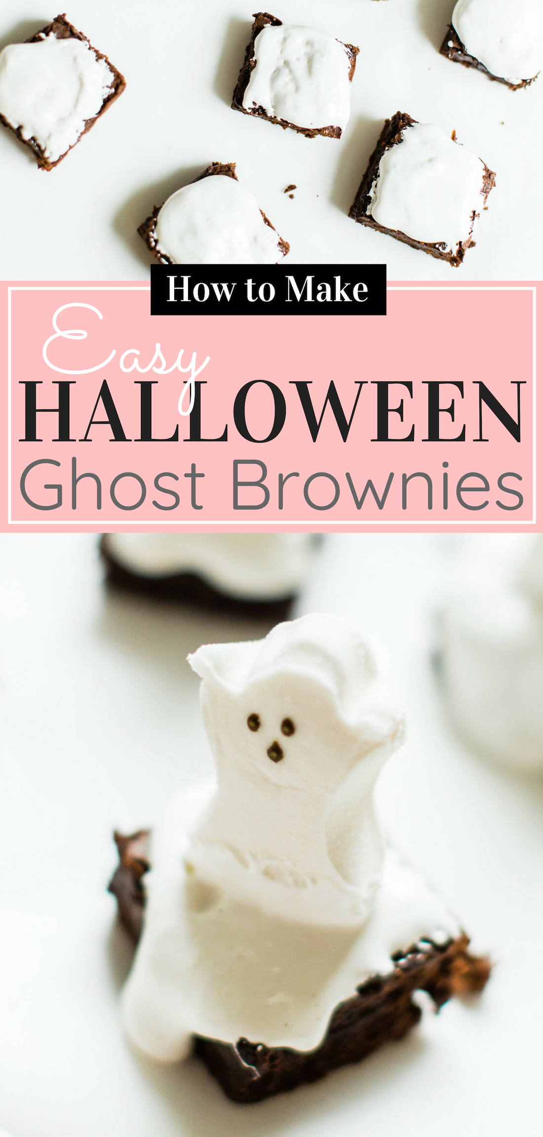 Easy Spooky Ghost Brownies for Halloween | Glitter, Inc.