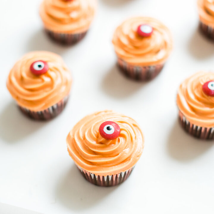 Haunted Halloween Eyeball Crazy Cake Chocolate Cupcakes - Glitter, Inc.