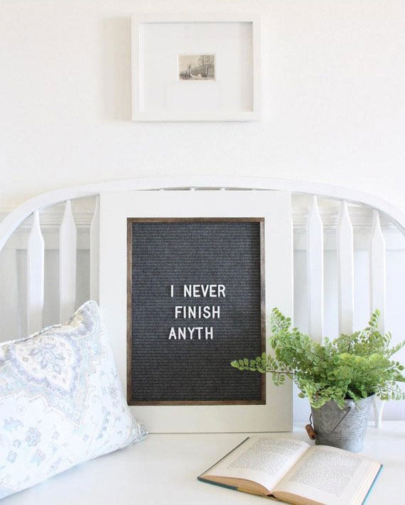 16"x20'' Modern Farmhouse Felt Letterboard Quote Sign