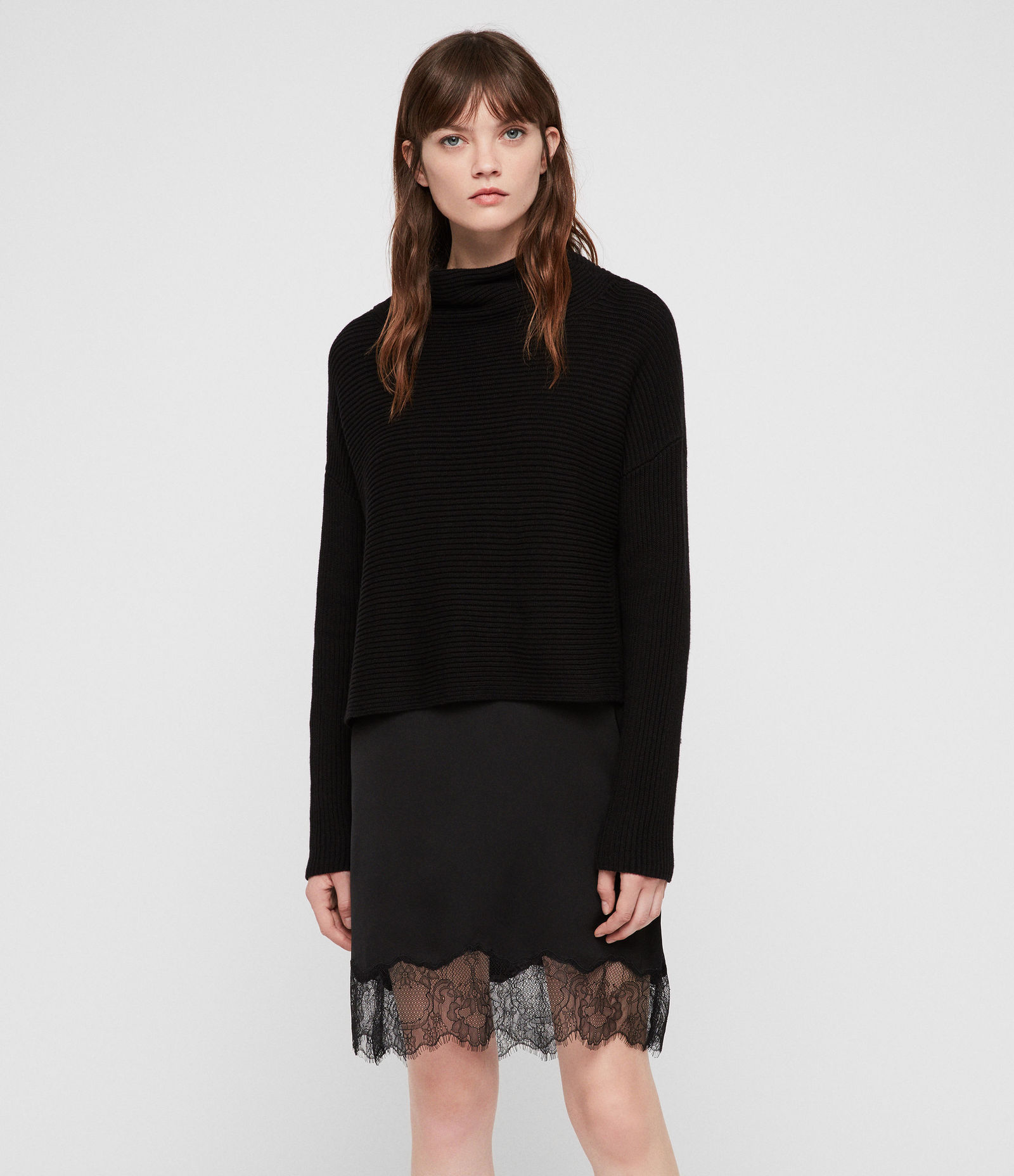 AllSaints Eloise Funnel Neck Dress 