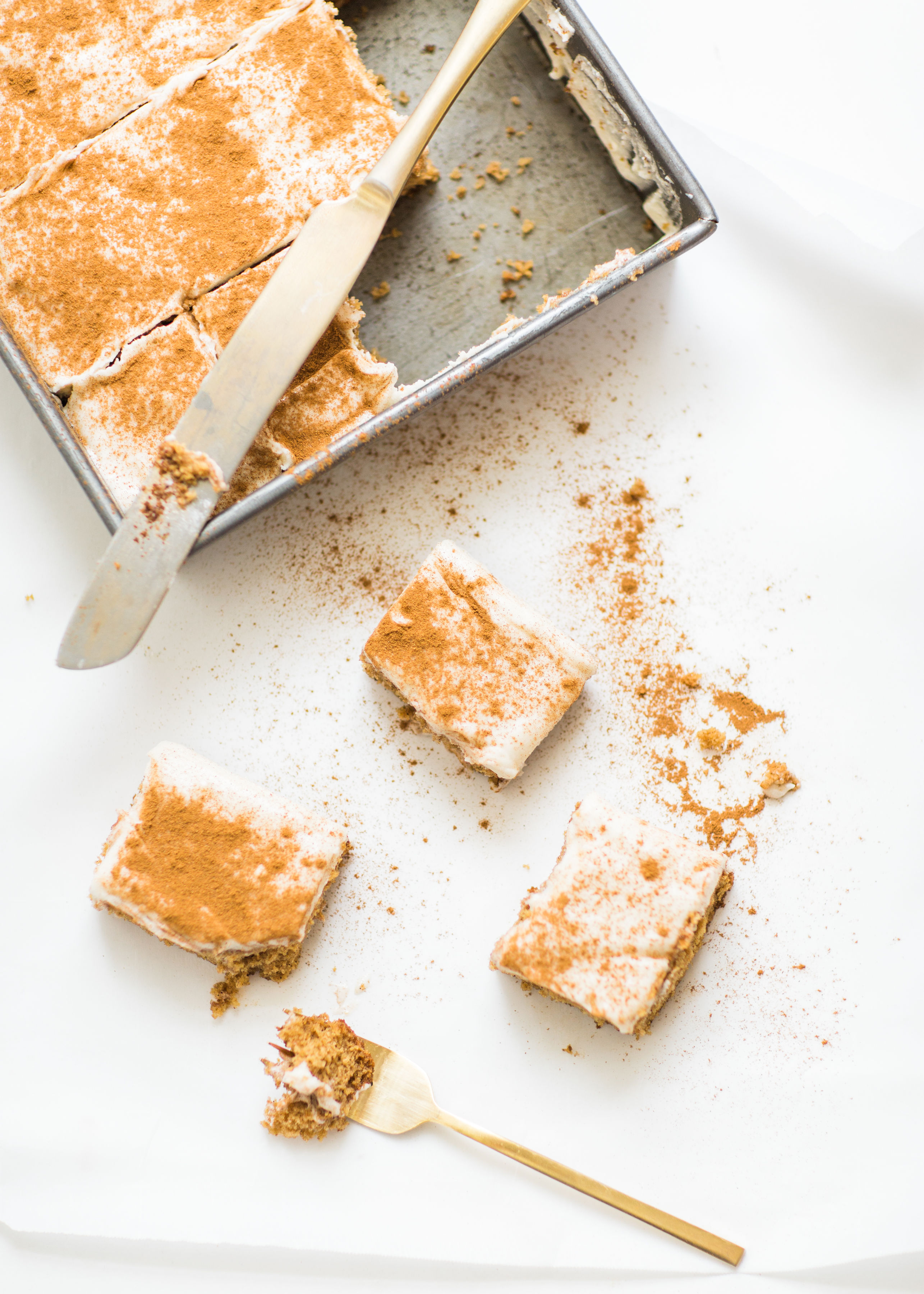 Applesauce Snack Cake with Cream Cheese Frosting