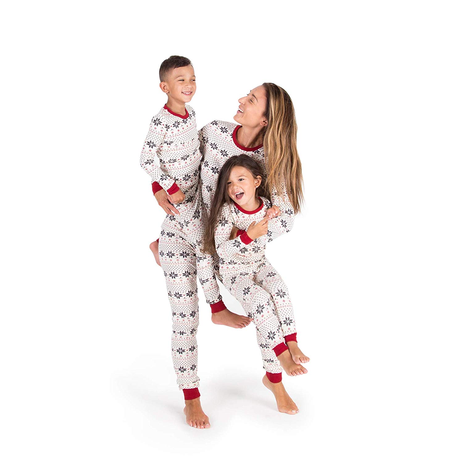 Burt's Bees Holiday Family Pajamas in Handrawn Snowflakes Jammies