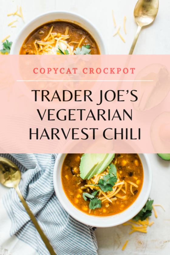 Copycat Crockpot Trader Joe’s Vegetarian Harvest Chili Glitter, Inc.
