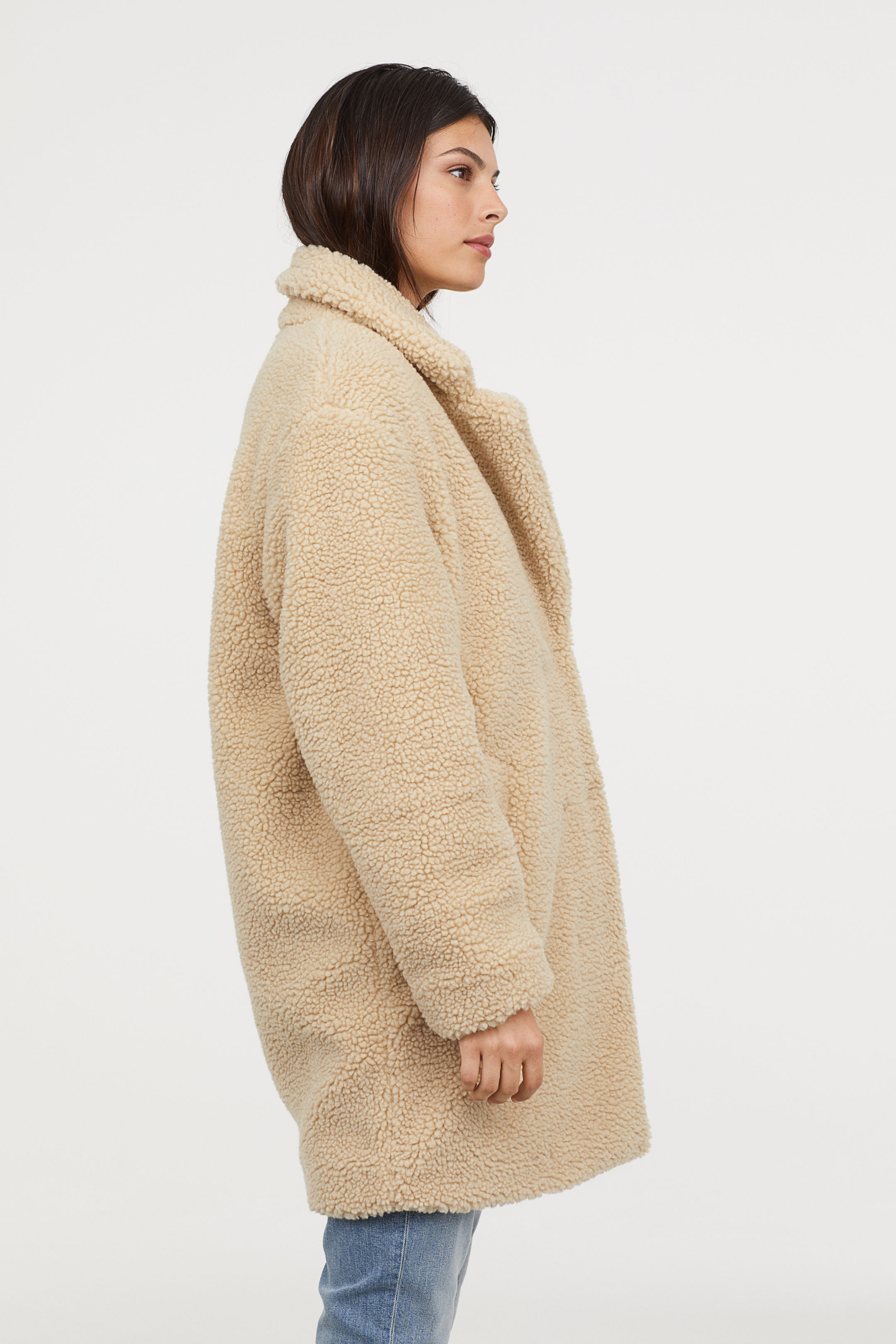 H&M Short Pile Teddy Coat