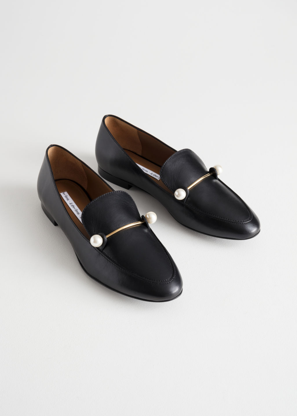 & Other Stories Duo Pearl Buckle Loafers 